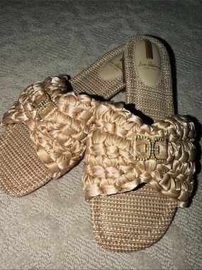 Sam Edelman Beige Woven Sandals size 8.5